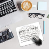 Psychology Definition Funny Mouse Pad For Desk, Psychologist Gifts For Men Women, Psychologist Graduation Gifts, Mousepad Gifts For Psychologist Mental Health School Counselor Therapist