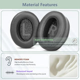 Replacement Earpads For Taotronics Soundsurge 85/Soundsurge 90/Tt-Bh090/Soundsurge 60/Tt-Bh060 Headphones Ear Pads Cushion(Protein Leather/Memory Foam)