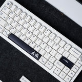 Black White Keycaps 133 Keys Cherry Profile Keycap Dye-Sub Suitable For 60/64/