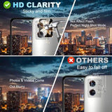 For Motorola Moto G 5G (2023) Screen Protector, 3 Pack Tempered Glass 9H Hardness Hd Clear Film + 3 Pack Camera Lens Glass Protector, Case Friendly, Touch Sensitive