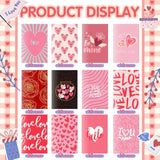 120 Set Valentine'S Day Greeting Cards With Envelopes And Stickers Foldable Love Heart Blank Note Cards Bulk For Valentine'S Day Wedding Anniversary