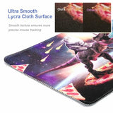 Cat Mouse Pad For Kids, Funny Mouse Pads With Non-Slip Rubber Base, Stitched Edge, Lycra Cloth, Interstellar Dinosaurs Mousepad For Computer, Laptop, Notebook, Tablet (Pizza Dinosaurs)