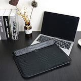 Laptop Sleeve For 2025-2023 Macbook Air 15 Inch M4 A3241 M3 A3114 M2 A2941 Pro 14 A2442 A2779 A2918 A3112 A3185 A3401 2024-2021 Pu Leather Flap Style Case Notebook Bag For Mac Pro 15, Black