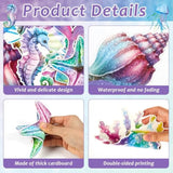 Mermaid Birthday Decorations Mermaid Party Honeycomb Centerpieces, Hanging Swirls Happy Birthday Banner Kit Ocean Mermaids Cutouts For Kids Under The Sea Baby Shower Party Supplies