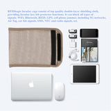 Emf Protection Anti Radiation 15.6" Laptop Sleeve,Tablet Laptop Emf Blocker Pouch Bag Compatible With Macbook Air/Pro Hp,15 Inch Notebook Faraday Bag Travel Business Rfid 5G Case (28*42Cm/11*16.54In)