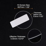 5Pcs Watch Glass Screen Protectors 27Mm Hd Tempered Glass High Al Anti-Scratch 9H Hardness High Definition Anti-Explosion Smartwatch Screen Protection Film