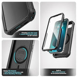 For Iphone 16E Case With Built-In Screen Protector, Compatible With Magsafe - Military Grade Protection With 360 Rugged Full-Body Coverage (Black)