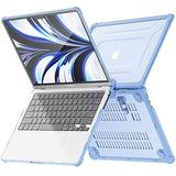 Case For Macbook Air 15 Inch 2025 2024 2023, Case Fit Model (A3241/A3114/A2941) With M4/M3/M2 Chip, Laptop Hard Shell With Heavy Duty Rugged Shockproof, Sky Blue Xk