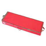 Gift Wrapping Paper Storage Containers,600D Oxford Fabric Christmas Ribbon Gift Bag Bows Storage Box,Holds Up To 20 Rolls,42"W X 14"D X 5.5"H (Red)