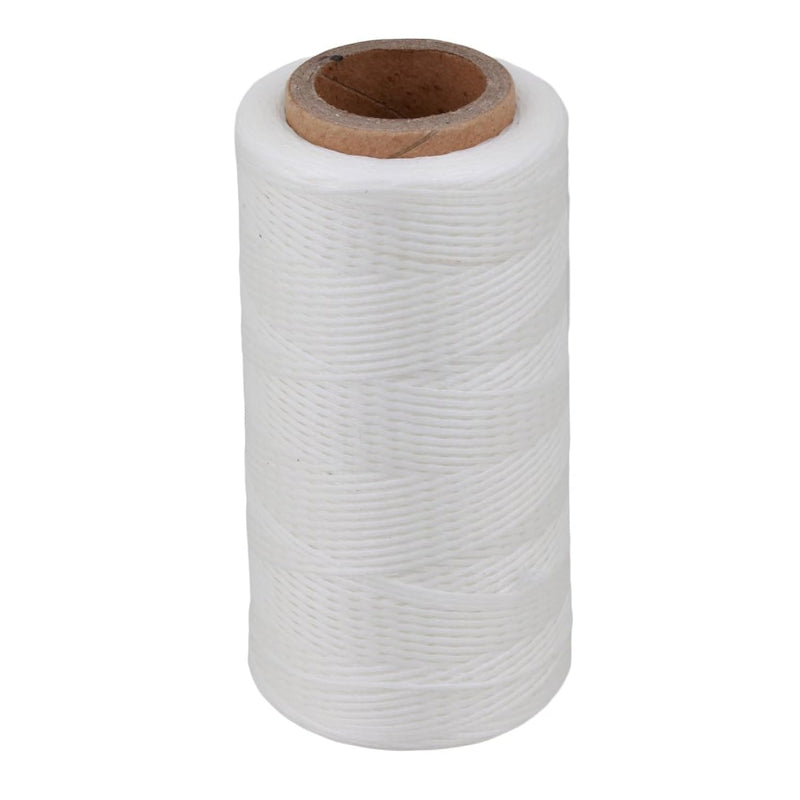 200 Meter 1Mm 150D White Leather Sewing Flat Waxed Dacron Thread Cord