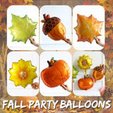 Fall Balloon Arch Kit: Pumpkin Maple Leaf Thanksgiving Decor