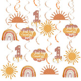 First Trip Around The Sun Birthday Decorations, 20Pcs Boho Sun 1St Bir