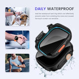 Privacy Waterproof Case Compatible For Apple Watch Ultra 3/2/1 Screen Protector 49Mm, Anti Spy Face Cover Back Bumper For Iwatch Accessories