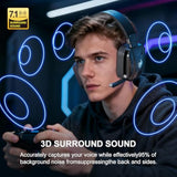 Wireless Gaming Headset For Ps5, Ps4, Pc, Switch, 2.4Ghz Usb & Type-C, Bluetooth 5.3 Gaming Headphones With Mic, 7.1 Surround Sound, 30+Hr Battery,Phone/Laptop/Tablet/Mac/Switch/Xbox,Black