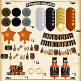 Whiskey Birthday Decoration Set: Aged to Perfection Party Decor