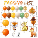 Woodland Balloon Arch Kit 159PCS Sage Green Brown Gold Balloons with Forest Animal Decorations