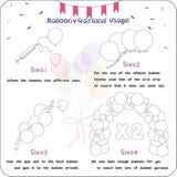 412Pcs Rainbow Balloon Arch Kit Assorted Colors 18 12 10 5 Inch, Diffe