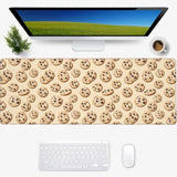 Cookie Gaming Mouse Pad, Desk Mat, Non-Slip Rubber Base Cool Aesthetic Mousepads For Computer Laptop Keyboard Office School Home Desktop Decor 31.5" X 11.8"