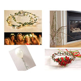 21.8 Yards Olive Leaf Vine Ribbon, Diy Leaf Headband, Leaf Balloon Tai