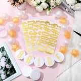 103 Pcs Giant Friendship Bracelet Garland Diy Birthday Halloween Christmas Jumbo Friendship Bracelet Banner Kit Famous Singer Customizable Party Wedding Decor(Gold And White)