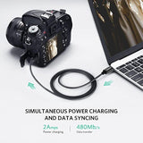 UGREEN Mini USB to USB C Cable 3FT Mini USB to Type C Compatible with Digital Camera MP3 Player GPS Receiver and More Mini B Devices PVP Black