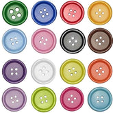 100Pcs Resin Button Solid Color 4Holes Craft Clothe Sewing Card Making