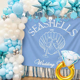 Seashells And Wedding Bells Banner Last Toast On The Coast Sign Beach Bachelorette Decorations Coastal Bridal Shower Party Decorations Beach Theme Bachelorette Party Decor