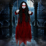 56'' Hanging Swinging Ghost Doll Girl Halloween Decorations Outdoor Indoor