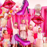 Lip Balloon Lipstick Foil Balloon Lady High Heels Balloon Decoration,V