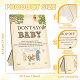 Winnie Baby Shower Decorations-Baby Shower Games-Baby Shwoer Party Decor-Baby Shower Table Sign Centerpieces-Dont Say Baby Shower Games Pooh Birthday Supplies Party Decorations
