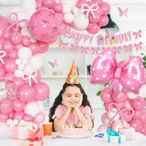 166pcs Pink Bow Balloon Arch Kit for Wedding, Baby Shower & Bachelorette Parties