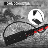 Sae To Dc Adapter For Jackery Solar Panel, 3.31Ft (1.01M) Sae To Dc5521 Male Connector Cable With Sae Polarity Reverse Adapter Dc8/6.5/5.5/4.0/3.5(Mm) For Solar Generator 14Awg