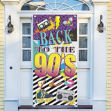 90s Themed Door Banner, Graffiti Backdrop for Hip Hop Party & Photo Booth Decor