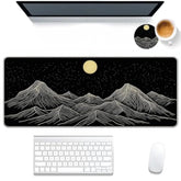 Gaming Large Mouse Pad For Desk,31.5X11.8In,Extended Xl Big Mousepad, With Anti-Skid Rubber Base With Stitched Edges Writing Pad,Keyboard Mouse Mat,Office Desk Mat,Mountain Range