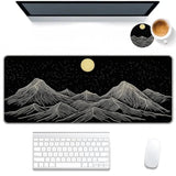 Gaming Large Mouse Pad For Desk,31.5X11.8In,Extended Xl Big Mousepad, With Anti-Skid Rubber Base With Stitched Edges Writing Pad,Keyboard Mouse Mat,Office Desk Mat,Mountain Range