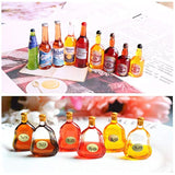 30 Pcs Mini Wine Bottle Cake Toppers with Mini Toilet Toy for Birthday & Bachelorette Party