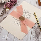 Chiffon Ribbon 1.5 Inch X 30 Yard Handmade Silk Ribbon, Blush Pink/Dus