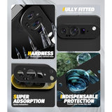 (2 Pack) Camera Lens Protector Compatible For Google Pixel 9 Pro (Not For Xl/Fold Model) Protector De Cámera Premium Metal And Glass Precise Camera Cutouts High Definition Anti-Scratch (Black)