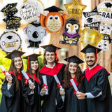 12 Pcs Graduation Party Balloons, Congrats Grad Aluminum Foil Balloons, 2025 Graduation Party Decorations,Graduations Foil Balloons For College High School 2025 Graduations Party Supplies