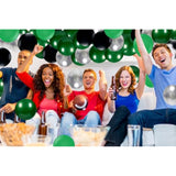 Green Black Balloon Garland Arch Kit,123Pcs Green, Black, Metallic Sil