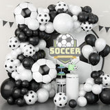 94pcs Soccer Balloon Arch Kit β Black & White Balloons for Football Party Decor