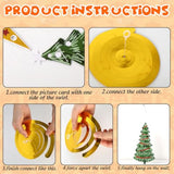 32-Piece Christmas Tree Hanging Swirl Decorations for Party and Home