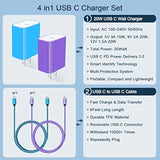 20W Usb C Fast Wall Charger With 6Ft Type C To C Fast Charging Cable For Samsung Galaxy S25/S25+/S25 Ultra/S24 Fe/S23 Ultra/S23+/S21 Fe/S21 Ultra/S20/A16/A25/A35/A15/A54/A14/A53 5G/A13/A03S/A23/A12