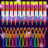 25 Sets Led Flying Set, Flying Rocket Copters Outdoor Game Toys Glow In The Dark Party Supplies Party Favors For Kids 8-12,4-8, 25 Slingshot+25 Glow Helicopter