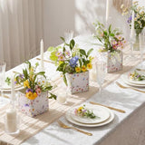 6 Sets Wildflower Table Centerpieces Artificial Spring Wildflower With Flower Paper Boxes Spring Flower Theme Party Supplies For Wedding Birthday Baby Shower Tea Party Decorations