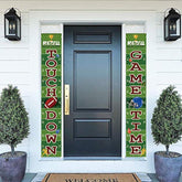 Football Welcome Porch Banner, Door Hanging Sign for Game Day Sports Parties