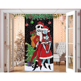 Christmas Door Cover Merry Christmas Xmas Winter Holiday Party Front Door Banner Photography Home Porch Decoration
