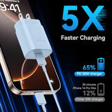 Phone 17 16 15 Charger Fast Charging, 30W Usb C Charger Block With 6.6Ft Long C Chargers Cord Cable For Phone 17 16 15 Pro Max/16 15 Pro/16 15 Plus/16/15, Ipad-Blue