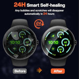 6Pcs Compatible With Google Pixel Watch 3/2/1 Screen Protector 41Mm Accessories, Anti-Scratch Self-Healing Soft Film With Installation Kit, Face Case Cover For Pixel Watch 41 Mm