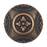 12 Pieces Rosette Pattern Metal Shank Buttons. 23Mm (7/8 Inch) (Antiqu